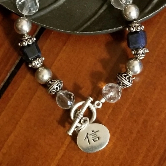 Silpada Sterling Silver "Faith" Bracelet - Picture 4 of 8